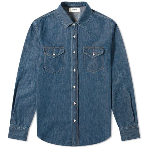 shirt celine|Celine denim shirts.